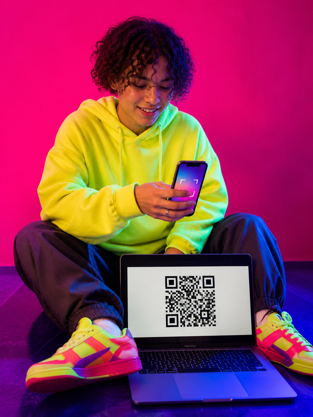 Traveler installing eSIM
